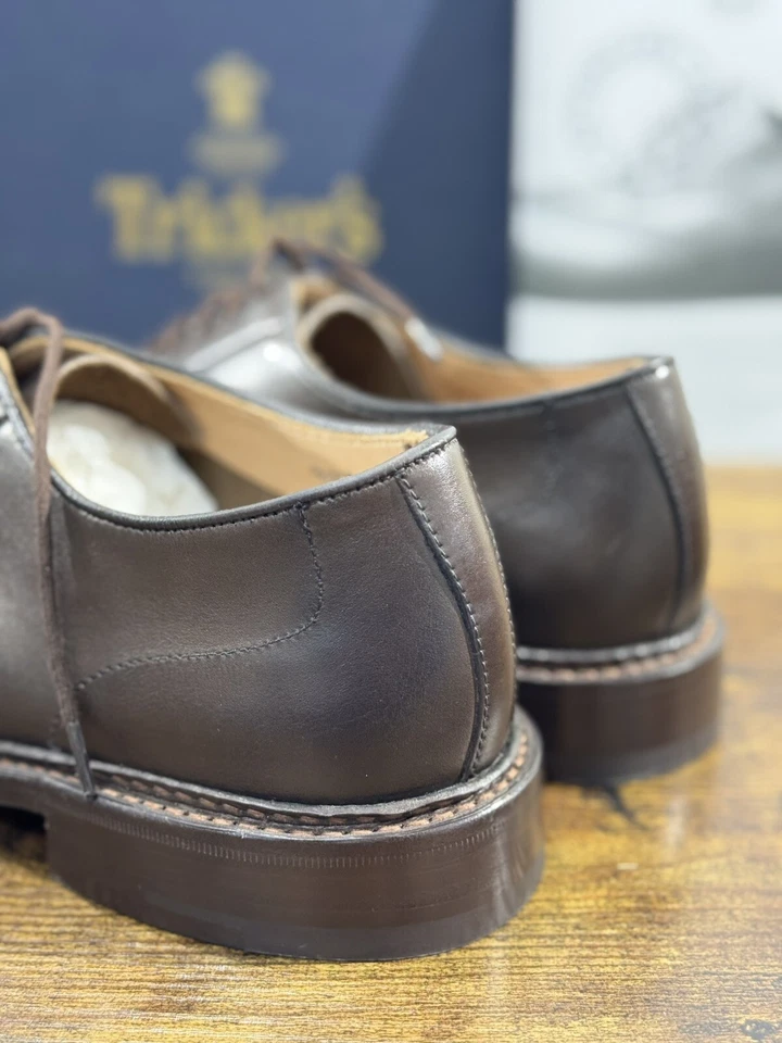 Tricker’s Scarpa Uomo Robert  Derby In Pelle Espresso   3616/ 49 Numero 40 - Imagen 3 de 4