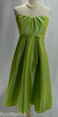 B2 Jasmine NWT Peridot Knee length Luxe Taffeta Bridesmaid Dress B3032 12 L  $145 | eBay