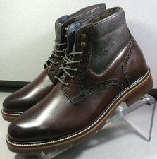 205524 MSBT50 CODY SHEARLING MENS SHOE 9 M MAHOGANY LEATHER BY JOHNSTON  MURPHY