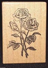Sello de goma único de tallo largo PSX Roses floral modelo D 670 de EE. UU. envío gratuito