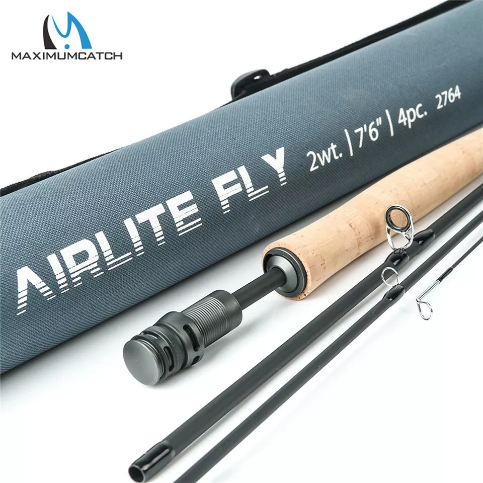 Maxcatch Airlite Fly Fishing Rod 2/3wt Super Light Graphite Carbon Fiber  IM10