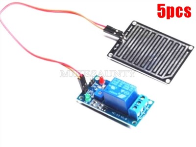 5Pcs 12V Raindrops Controller Module Rain Foliar Moisture Sensor Module Ic Ne ul