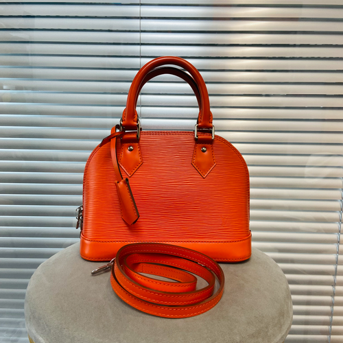 Louis Vuitton Alma BB Shoulder Bag Epi Leather Orange