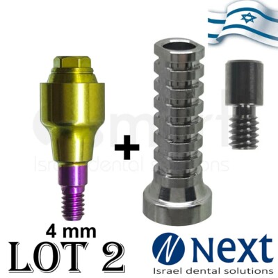 LOTx2 MIS conical V3 C1 SP Straight Multi Unit titanium sleeve 4m