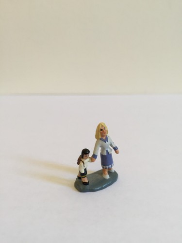 MINIATURE DOMINIQUE GAULT J CARLTON FIGURINE PARIS PROVENCE WOMAN AND CHILD ART - Picture 2 of 5