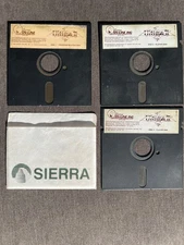 Ultima II Sierra 3 disks Commodore 64 Vintage 1983/1984 Untested