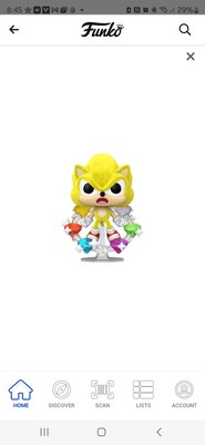 FUNKO POP! PLUS SONIC THE HEDGEHOG #1059 SUPER SONIC WITH EMERALDS FLOCKED ONLY