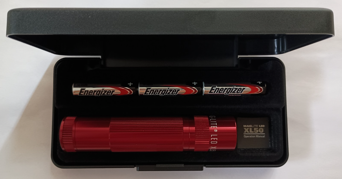 Maglite Flashlight XL 50 S3037 LED Flashlight with Pres Box and 3