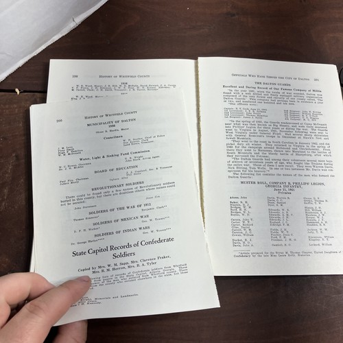 Vintage Official History Whitfield County Georgia 1976 Genealogy Book Softcover - Picture 7 of 8