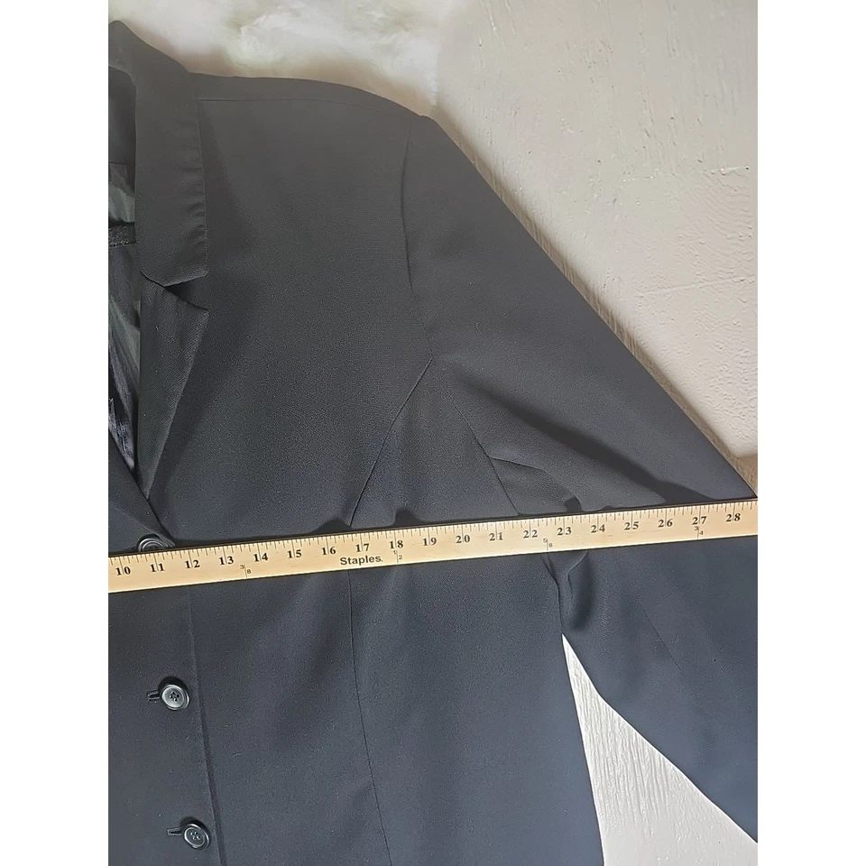 Vestido Blazer Chaqueta Plus Mujer 20W Worthington Chaqueta Larga 3 Botones Largo Foto 2 de 4