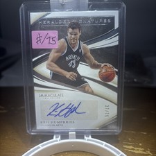 2019-20 Panini Immaculate Collection - Heralded Signatures Kris Humphries #HS...