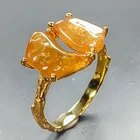 Gem jewelry Yellow Sapphire Ring 925 Sterling Silver Size 8 /R462408