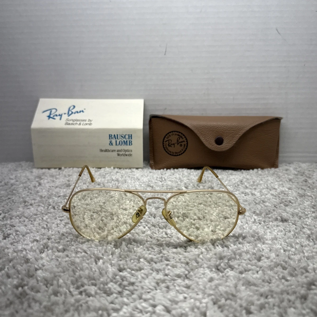 Ray-Ban Gold Clear Sunglasses for Men for sale | eBay