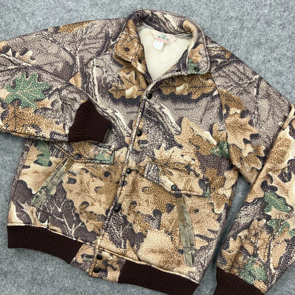 VTG Redhead Jacket Pants Set Mens Large Camouflage Fleece Hunting Outdoors USA - Image 3 of 4