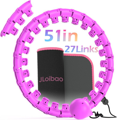 Weighted Hula Circle for Adults Weight Loss, Infinity Fitness Hoop plus Size 51 