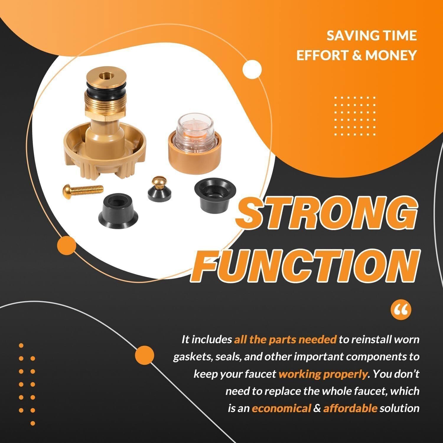 RK-17MH Metal Handle Repair Kit for Woodford Model 17 Outdoor Faucet Frost-Proof