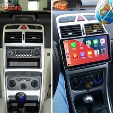 Autoradio per Peugeot 307 CC 2002-2013 Android 15 GPS Navi Carplay Wi-Fi 4+64GB