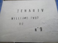 🏁Tenariv Mounting 1/43 - F1 WILLIAMS FW07 1980  MORE LISTED 🏁 RESIN/ METAL F-1
