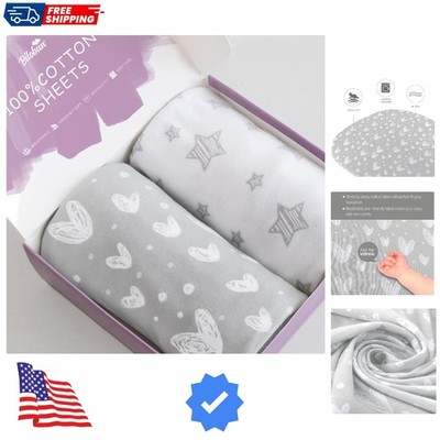 Bassinet Sheets Fit for Dream On Me Karley Plus Portable Bassinet, Chicco Lul...