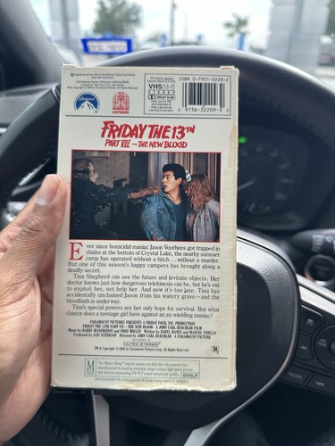 Friday The 13th Part VII: The New Blood (VHS, 1988) Kane Hodder - Picture 3 of 3