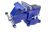  455 5.5" Heavy-Duty Utility Combination Pipe and Bench Vise, Blue 