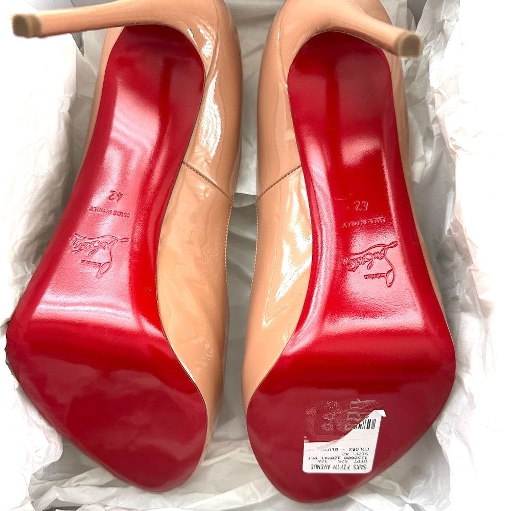 Christian Louboutin NEW VERY PRIVE 120 Platform Peep Toe Pumps
