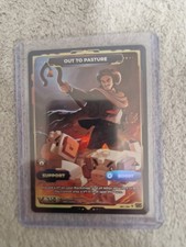 Gamersupps VCARD Awakened Worlds 1.st Edition Secret Rare Out to Pasture