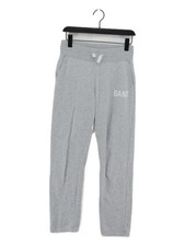 Gant Women's Sports Bottoms S Grey Cotton with Polyester Straight Sweatpants
