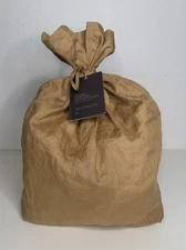 Restoration Hardware Italian Heritage Washed Linen Box Spring Cover Twin Camel