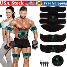 EMS Abdominal-Muscle Toning Trainer ABS Stimulator Toner Fitness Binder Gym Belt