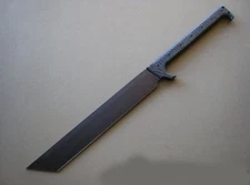 CUSTOM HANDMADE D2 TOOL STEEL HUNTING MACHETE SWORD COMBAT SWORD WITH SHEATH