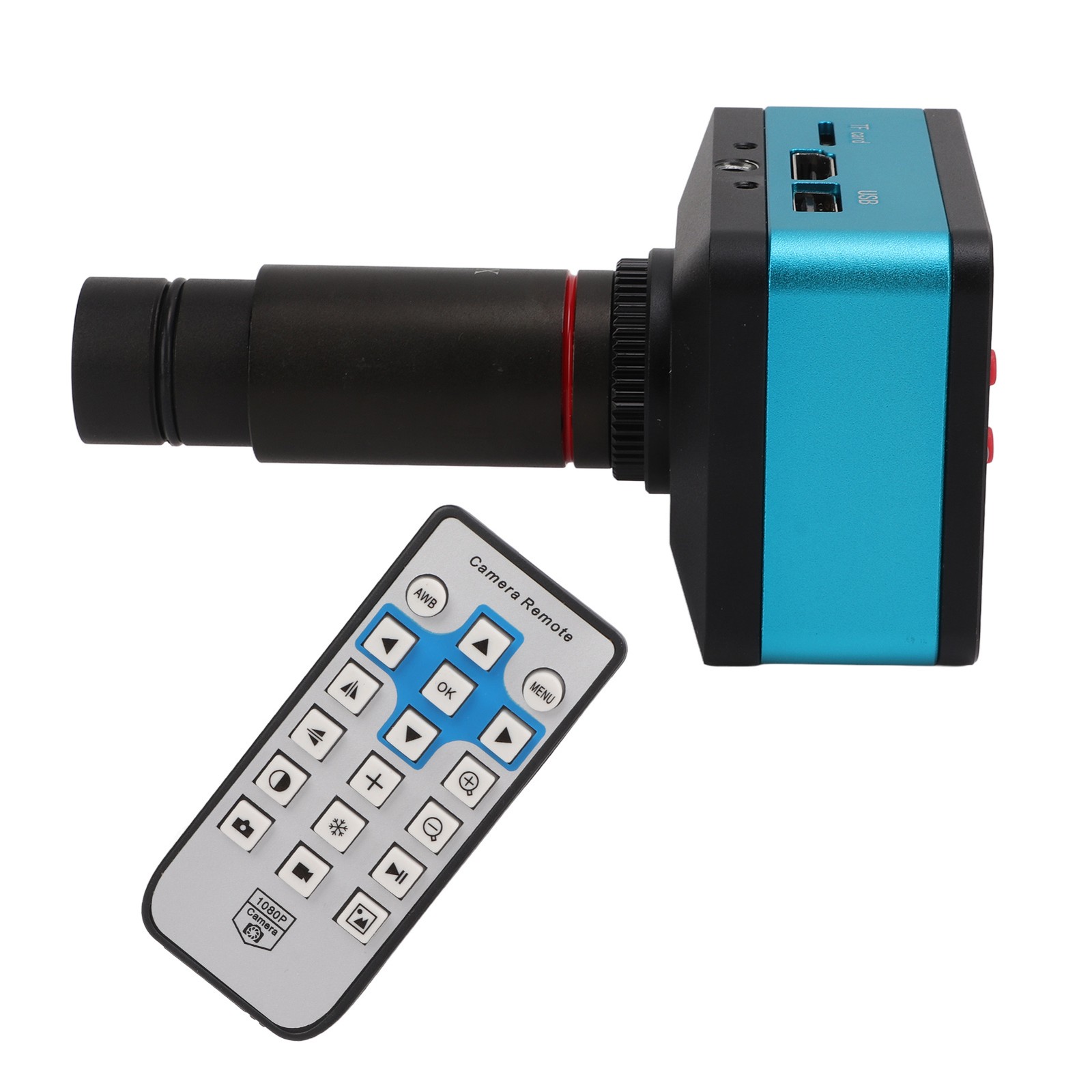 4K 12MP 60FPS Industrial Microscope Camera With 0.5X Lens High Definition Digita