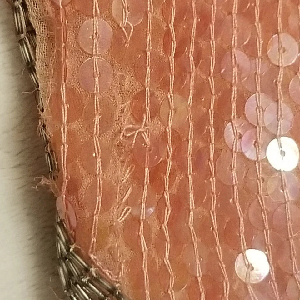 Top Cami S Vintage Sin Marca Fuerte Cuentas Lentejuelas Rosa Fiesta Flapper Hada  Foto 2 de 4