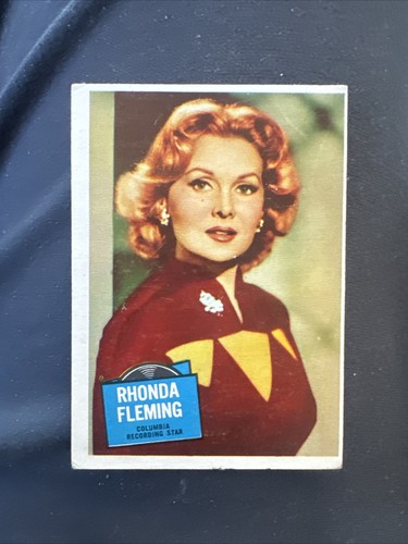1957 Topps Hit Stars #46 Rhonda Fleming Nice card!