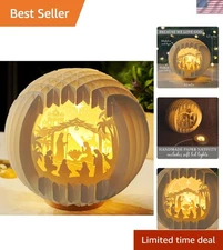 Nativity Scene Nativity Set Christmas Decor LED Light Religious Gift