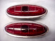 1948-1950 Ford Stimsonite Tail Light Lens In Body Pair FRST-48