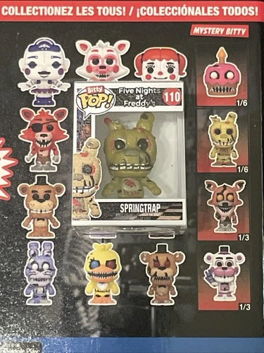 Funko Bitty Pop! FNAF Five Nights At Freddy’s #110 Springtrap 1/6 Chase