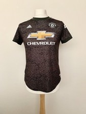 Manchester United 2020-2021 away Galton match worn issue & signed Adidas England