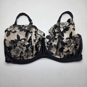 Dita Von Teese Women Bra 40K Black Floral D57027 Balconette Underwired