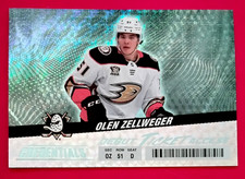 2024-25 OWEN ZELLWEGER Debut Ticket Access Anaheim Ducks #134 Credentials
