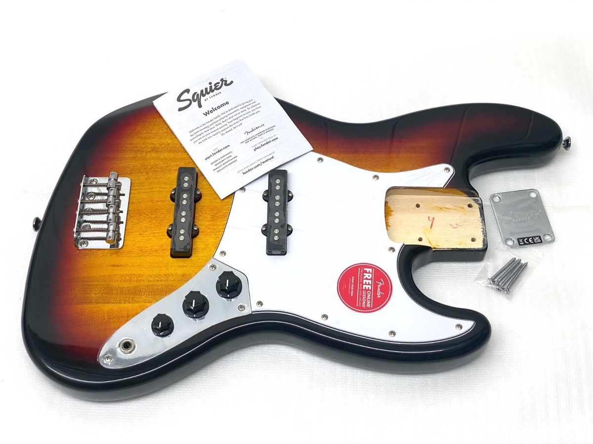 【⑫⑱追加10316】 Squier by Fender Jazz Bass Genuine Fender Squier FULLY LOADED Jazz J BASS BODY 3 Tone