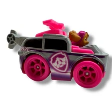 Paw Patrol SKYE Diecast NEON PINK Rescue Car 1:64 Scale Exclusive Loose