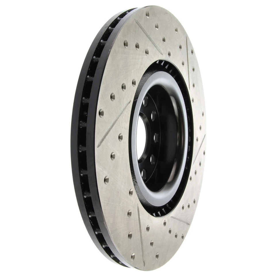 StopTech 127.33112R Front Right Drilled Brake Rotor for 08-13 Audi S3 / 09-11 CC - Image 4 of 4