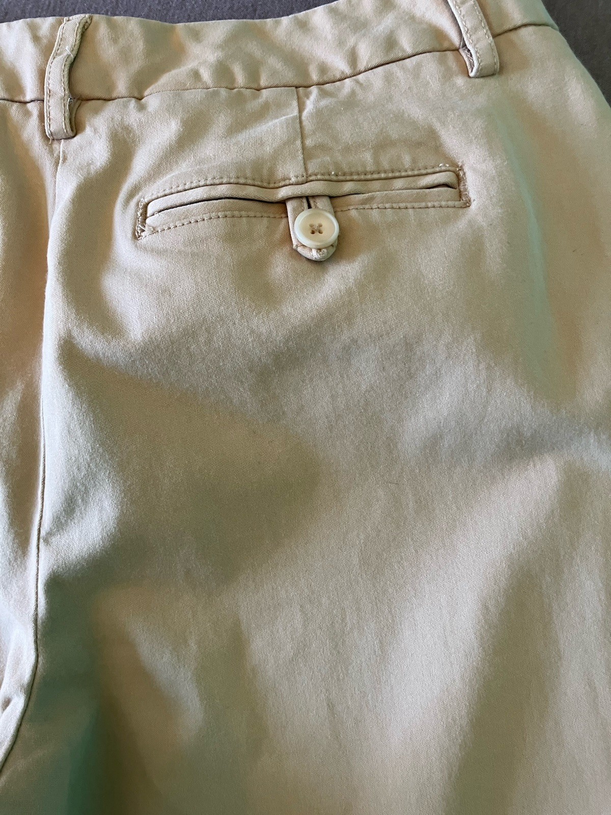 Talbots Women’s Beige Stretch Solid Pants Button … - image 6