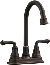 (F-021)Design House 524777 Eden 2-Handle Bar Faucet for Kitchen Sink, Oil Rubbed
