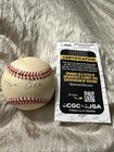 Mel Allen Yankees Signed Autographed AL Baseball JSA Toned