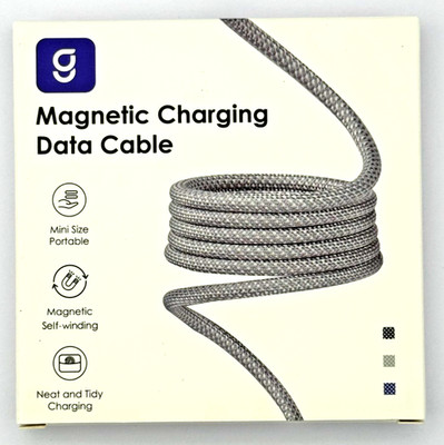 Magnetic Fast Charge Cable for USB/ Type C Data Sync Self Winding Cable