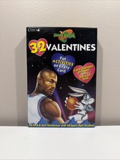 Vintage 1997 Michael Jordan Space Jam Deluxe Valentine cards & stickers M12 - A
