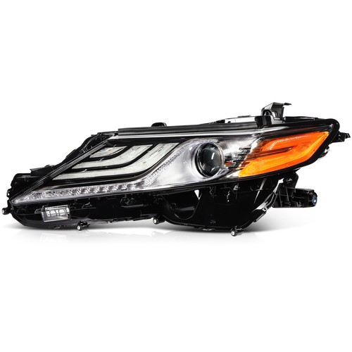 For 2021-2023 Toyota Camry XLE Headlight Assembly Chrome Housing Clear Lens Pair - Foto 14 di 14