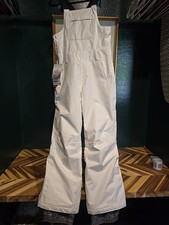 Pulse Youth 10/12 White Bib Overall Ski Snow Pants Waterproof New